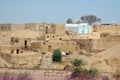 Old houses in Sahara desert Royalty Free Stock Photo