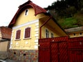 Old houses in Schei district of Brasov. Royalty Free Stock Photo