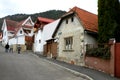 Old houses in Schei district of Brasov. Royalty Free Stock Photo