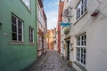 Old houses at Schnoor quarter streets - Bremen, Germany