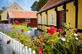 Old houses in Skagen, Denmark Royalty Free Stock Photo