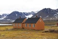 Norway, Spitsbergen/Ny-Ãâ¦lesund: Two London Houses Royalty Free Stock Photo