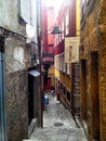 Old houses and stairs in Ribeira district, Porto, Portugal Royalty Free Stock Photo