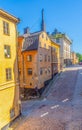 Old houses in Stockholm. Sodermalm district. Sweden.