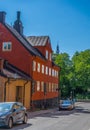 Old houses in Stockholm. Sodermalm district. Sweden.