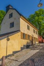 Old houses in Stockholm. Sodermalm district. Sweden.