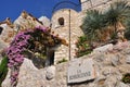 Old houses of stone in eze, cote d'azur