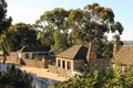 Old houses at the street in Sovereign Hill, Ballarat, Victoria,