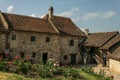 Old houses and streets in the Istria Medieval fortress Rasnov in Romania Royalty Free Stock Photo