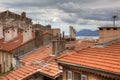 Cannes France roof rooftop apartment real estate Provence Cote Azur french riviera home property housing tiled tile crowded centre Royalty Free Stock Photo