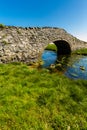 Old Hump Back Bridge, Aberffraw, Anglesey. Royalty Free Stock Photo