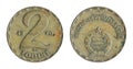 Old Hungarian, forint coin Royalty Free Stock Photo