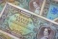 Old Hungarian lakh pengo money Royalty Free Stock Photo
