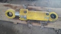 Old hydraulic cylinder take out machine Royalty Free Stock Photo