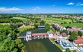 Old hydroelectric power plant on the Ill river in Eschau - Bas-Rhin, France Royalty Free Stock Photo