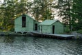 Old Ice House on Rainy Lake Royalty Free Stock Photo