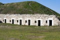 Old Icelandic stone house. Windows in an old stone house. Royalty Free Stock Photo