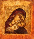 Old icon of Mother of God