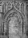 Old Illustration of Gothic Doorway of Historic Chapel Royalty Free Stock Photo