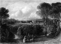 Old Illustration of Historic Landscape of North East Scotland