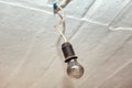 Old incandescent bulb Royalty Free Stock Photo