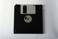 Old 3.5 inch floppy disk isolated on white. Royalty Free Stock Photo