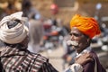 Old Indian friends with turbans