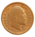 Old Indian Half Pice Coin of 1903