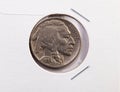 Old Indian Head Nickle In Protective Coin Holder Royalty Free Stock Photo