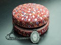 Old indian jewelery box. Royalty Free Stock Photo