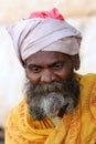 An old Indian man in the mountains of Mount Abu. Photographing October 28, 2015 India Mount Abu