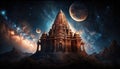 old indian shiva temple indian monuments Illustration Generative AI