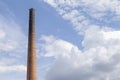 Old industrial brick chimney Royalty Free Stock Photo