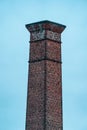 Old industrial brick chimney of the town of GjÃÆÃÂ¸vik, Norway. Royalty Free Stock Photo