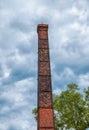 Old industrial chimney flue