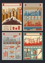 Old Industrial Infographic Template Set