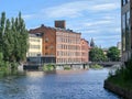 The historic industrial landscape in Norrkoping, Sweden Royalty Free Stock Photo