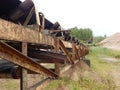 Old industrial plant for mining gravel