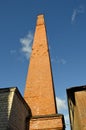 Old industrial red brick stack Royalty Free Stock Photo