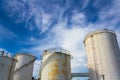 Old Industrial Silos Royalty Free Stock Photo