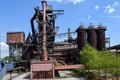 Old industry buildings at the Landschaftspark Duisburg Royalty Free Stock Photo