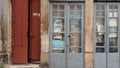 Old doors of Porto looking abandoned