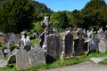 Old Ireland celtic cemetery in Glendalough park