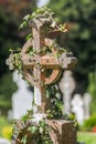 Old Irish cemetery cross Royalty Free Stock Photo