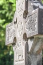 Old Irish cemetery cross Royalty Free Stock Photo