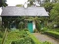 Old Irish Thatch Cottage in a village in Ireland Royalty Free Stock Photo