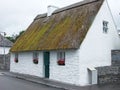 Old Irish Thatch Cottage in a village in Ireland Royalty Free Stock Photo