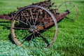 Old iron agriculture plow