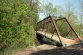 Old iron bridge in countryside Royalty Free Stock Photo