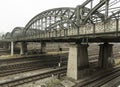 Old iron bridge, the HackerbrÃÂ¼cke in Munich